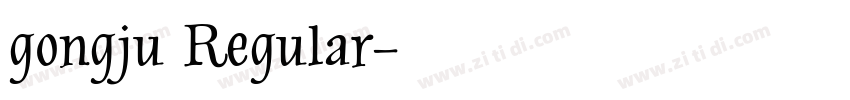 gongju Regular字体转换